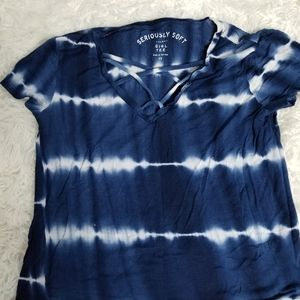 Seriously Soft Cropped Tie Dye Top.  A89